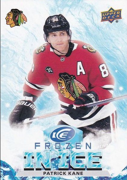 insert karta PATRICK KANE 21-22 UD Ice Frozen in Ice číslo FI-31